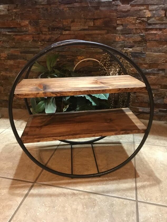  Hula Hoop Wood Shelf