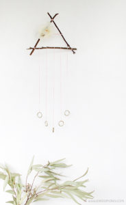 Triangle Dreamcatcher with Twigs