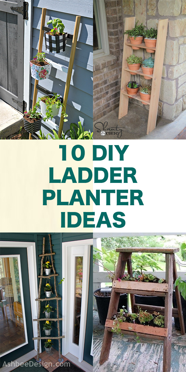 Mod Podge Herb Ladder Planter - The Cards We Drew