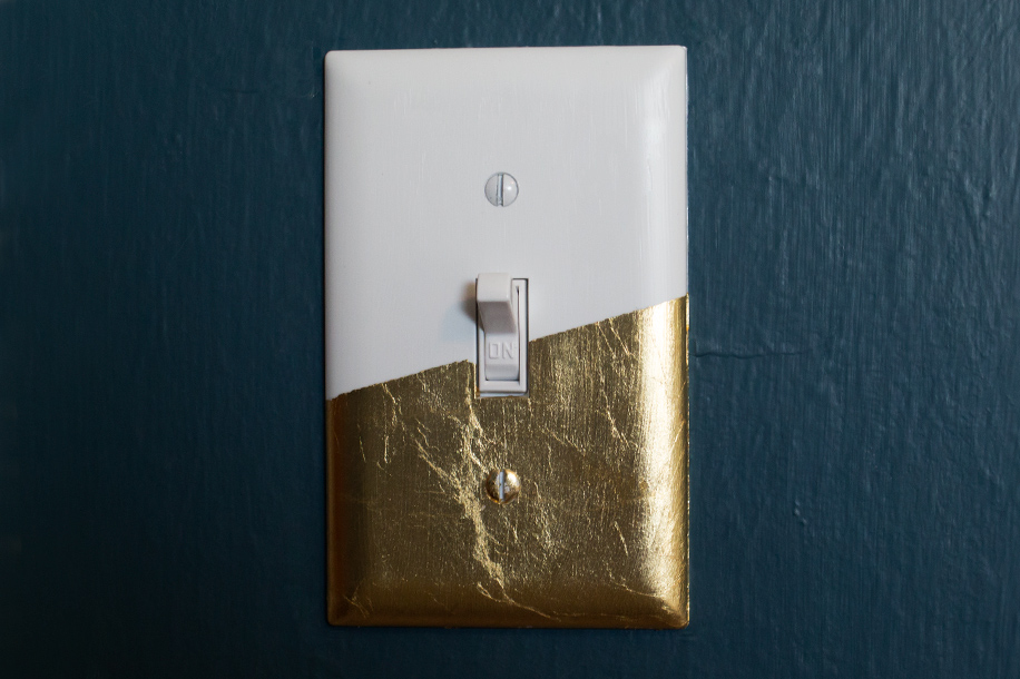 Gold Leaf Light Switch Cover