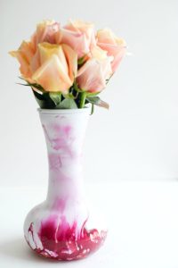 Marble Dipped Vase