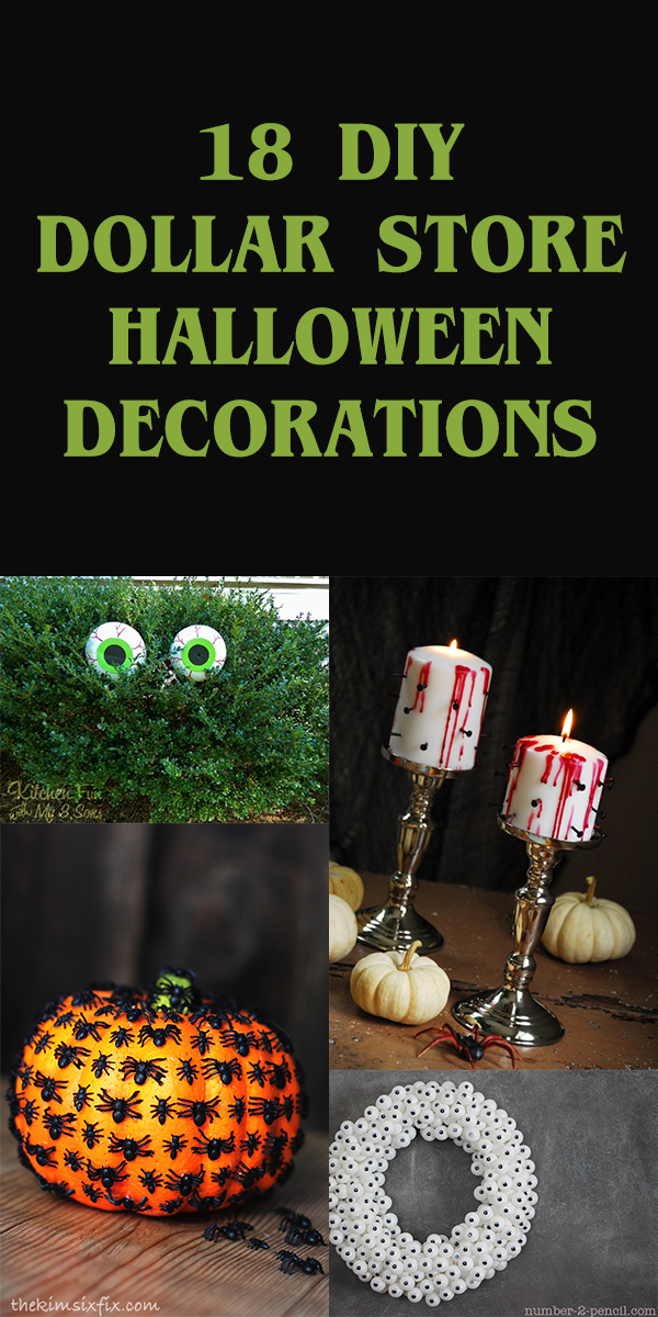 18 DIY Dollar Store Halloween Decorations
